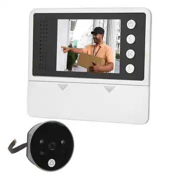 Цифровой дверной глазок Цифровая камера-глазок 135-градусный широкоугольный HD-дисплей для отелей и апартаментов